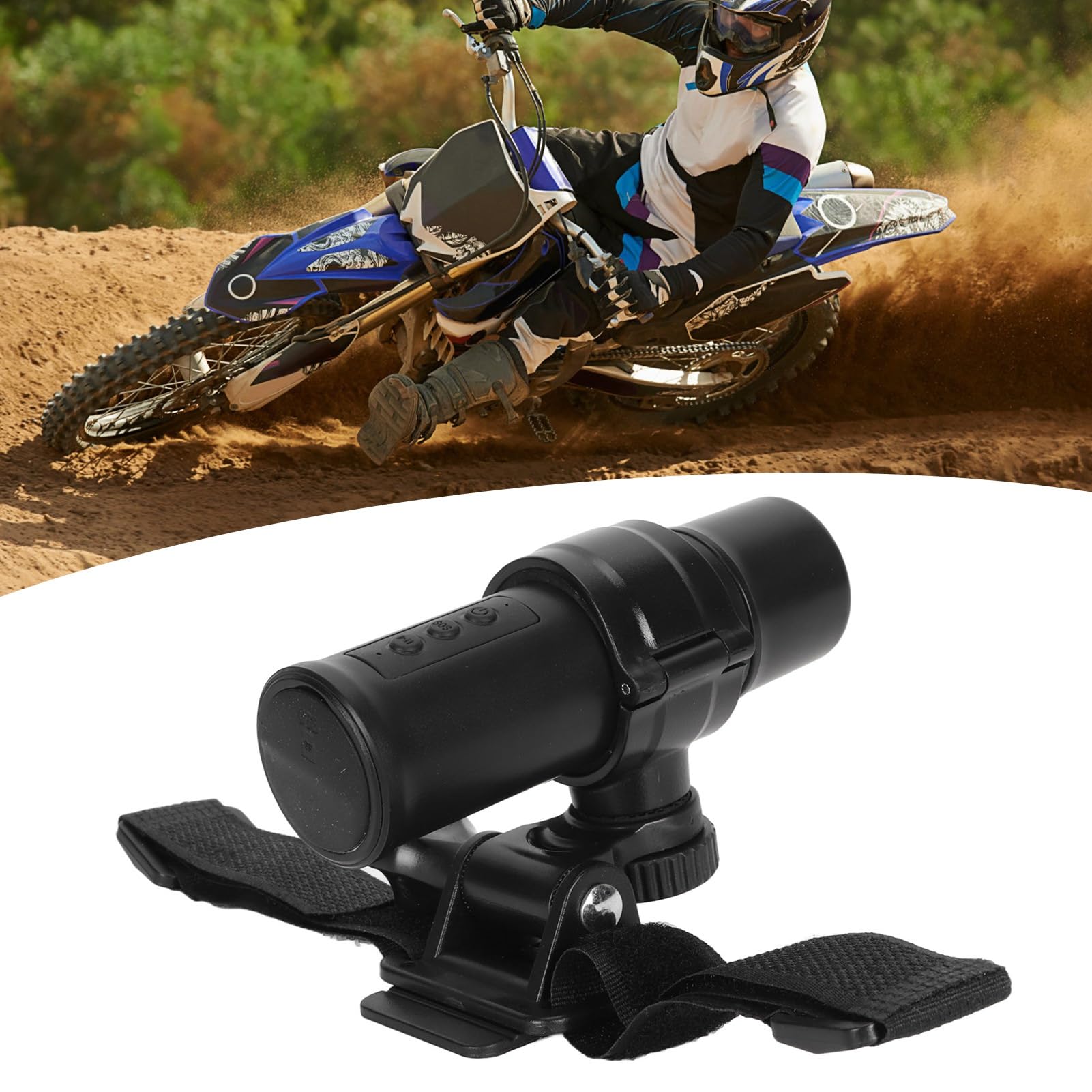Dash Cam per Moto, Dash Cam per Moto 1080P Anteriore e Posteriore, Mini Telecamera Sportiva per Esterni Grandangolare da 120 Gradi per Motocicletta