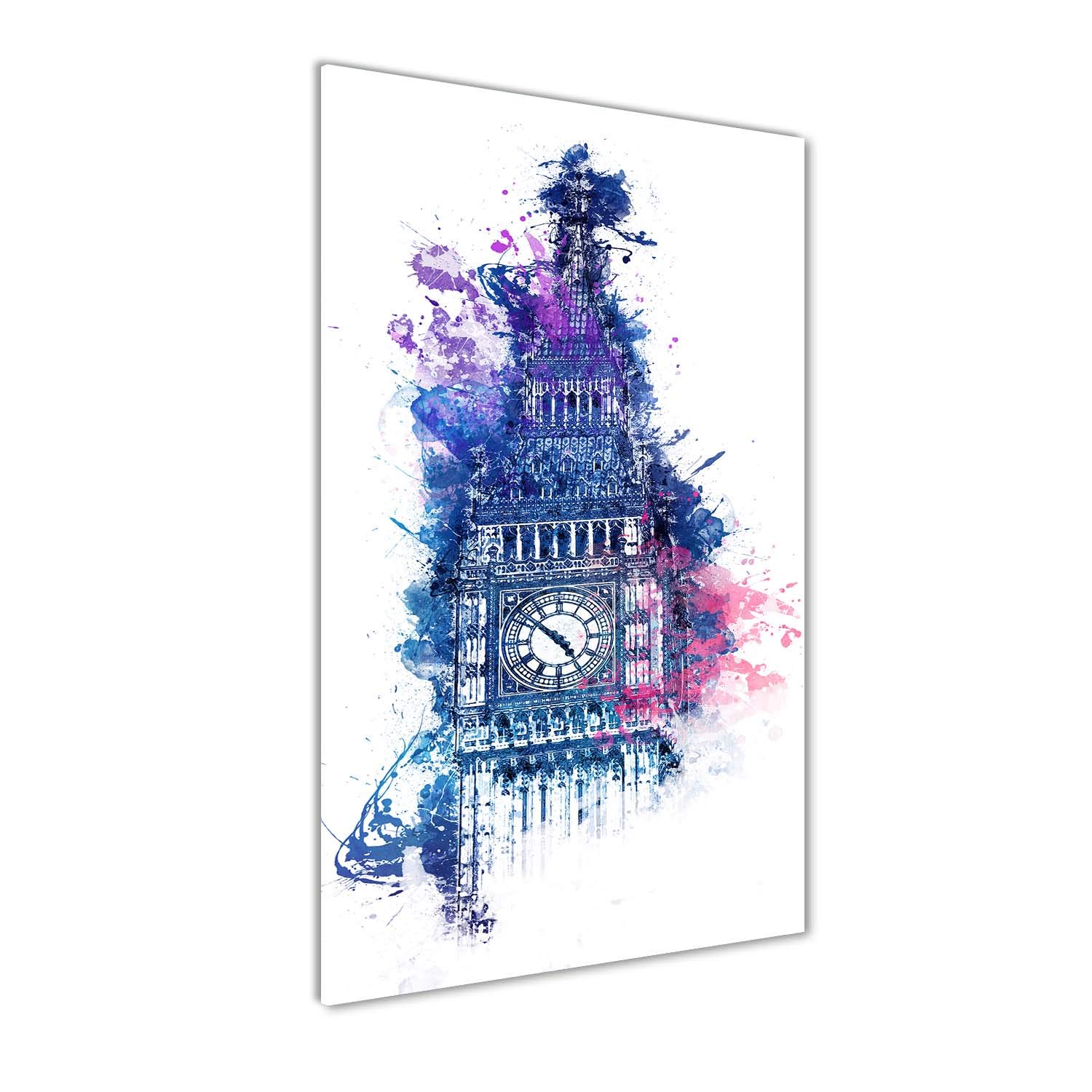 Impression sur verre Big Ben bleu 60x120 cm pour sublimer la décoration de votre salon