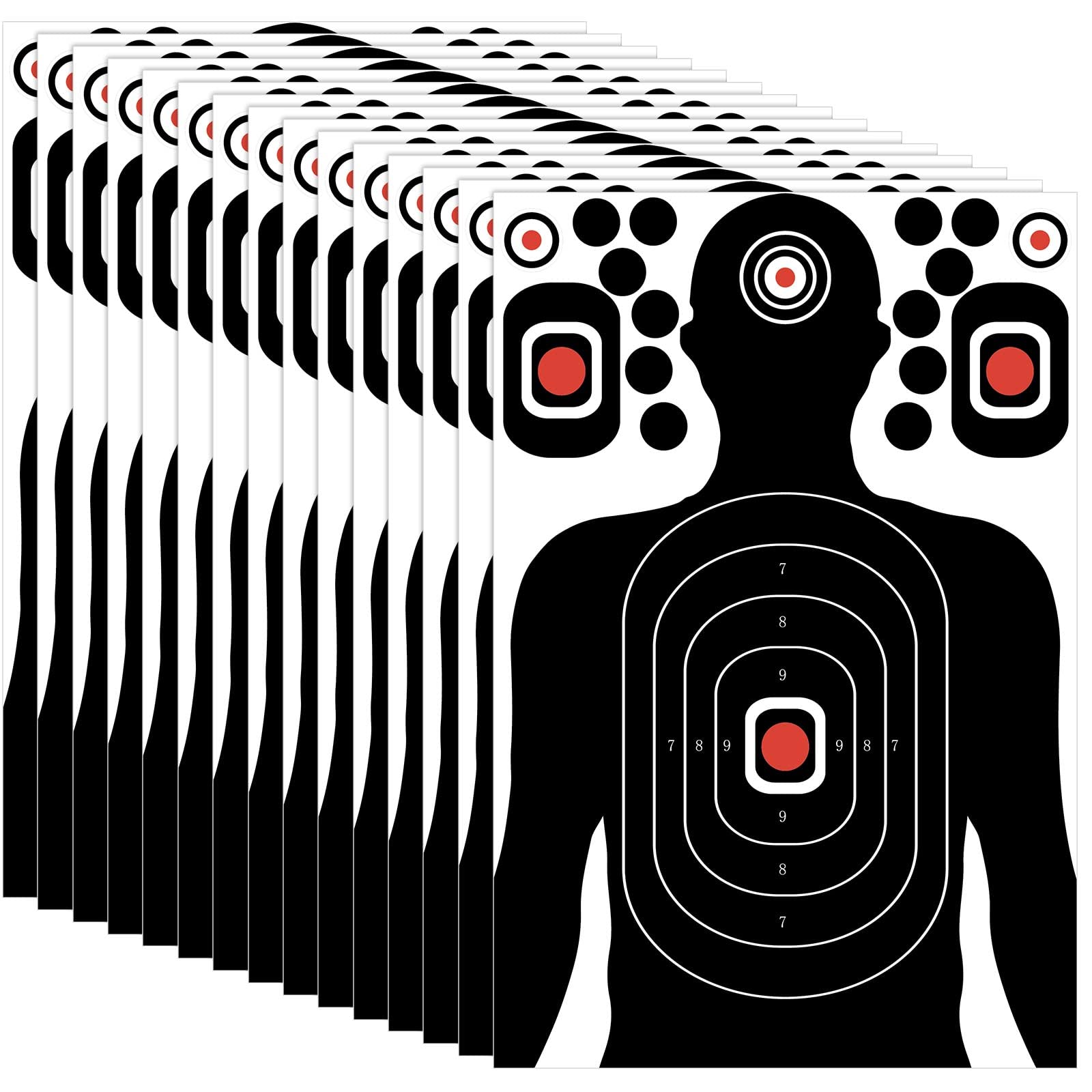 Buy Lincia 100 Pack Paper Shooting Targets for Range, 18" x 12