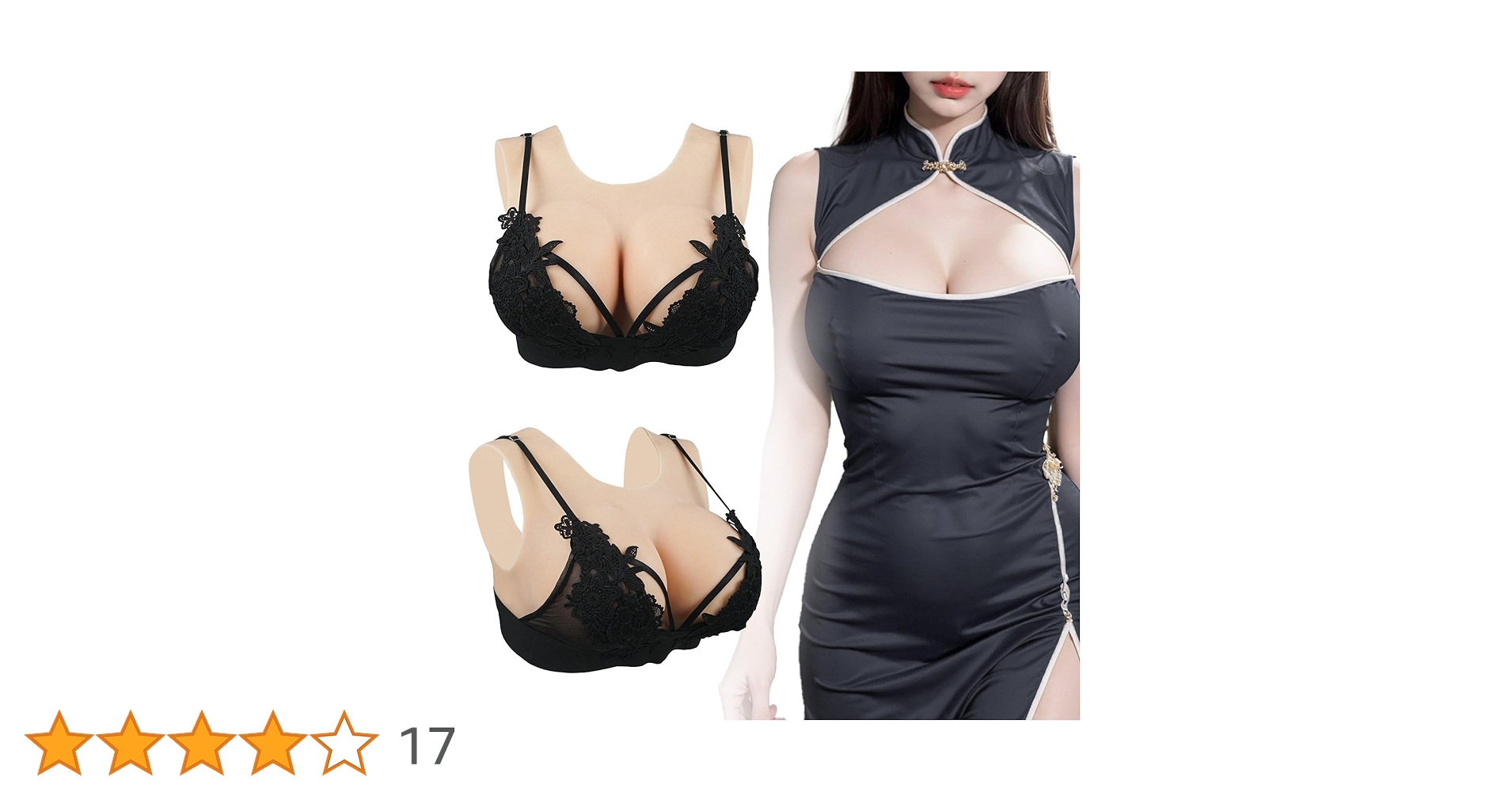 [KUMIHO] シリコンバスト ロアネック バックレス 丸い襟 人工乳房 Amazon.co.jp: [KUMIHO] シリコンバスト ロアネック バックレス