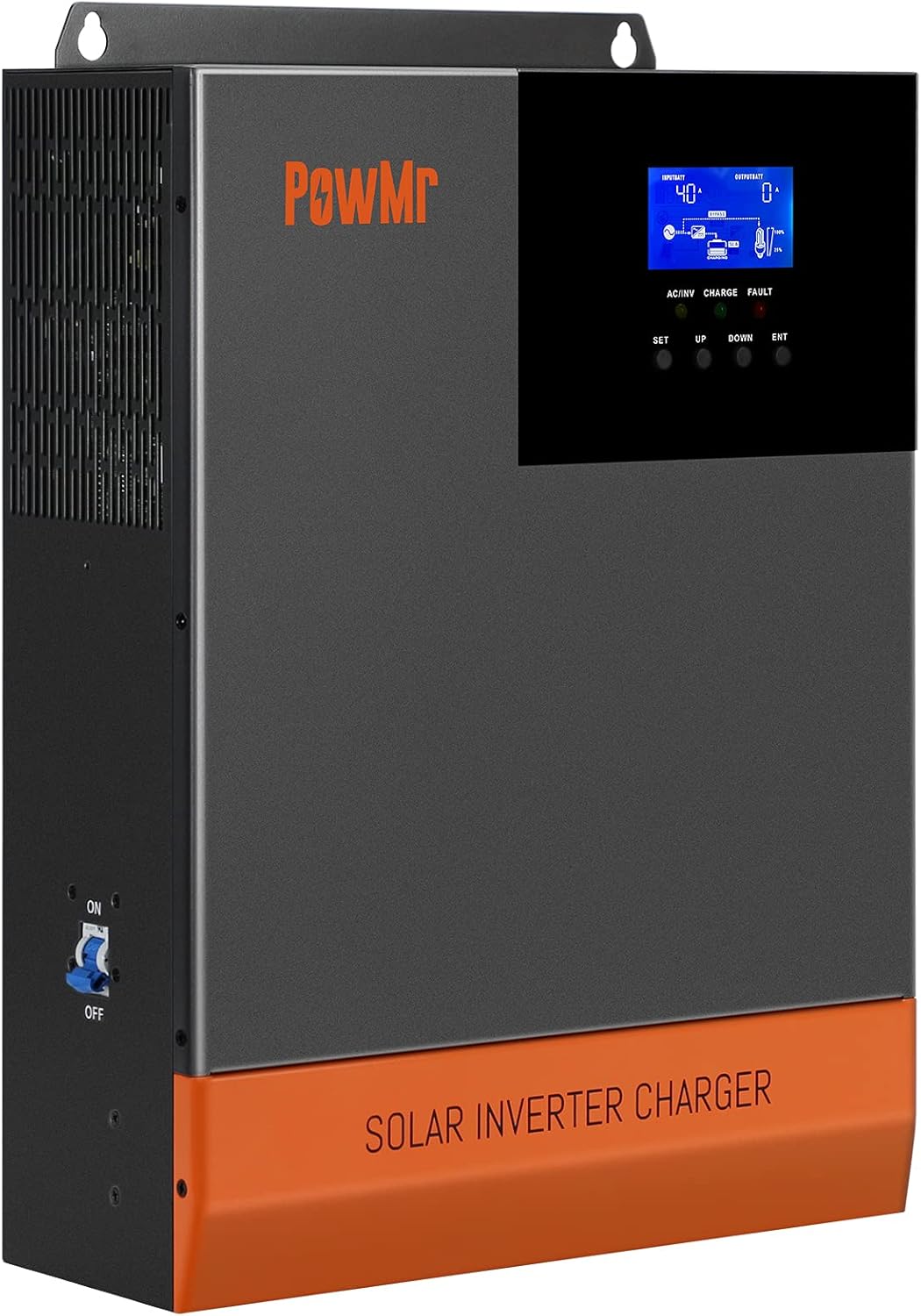 PowMr 5KW Hybrid Inverter, Pure Sine Wave Inverter 48V DC to 105V/110