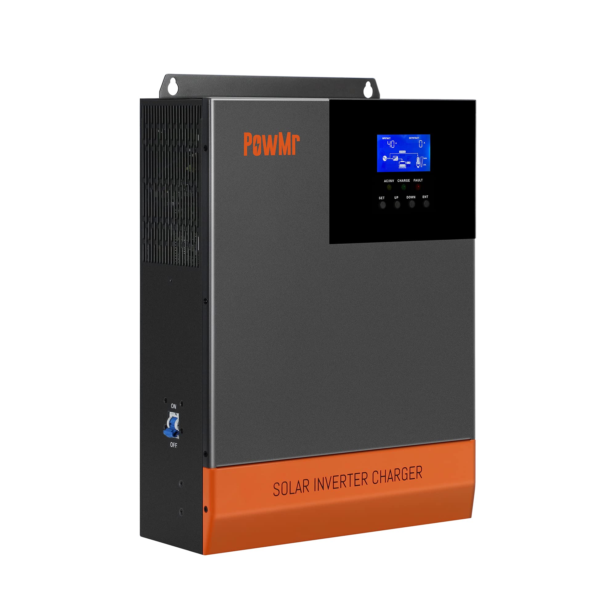 PowMr 5000W Hybrid Inverter, Off Grid All in one Inverter 48V DC to