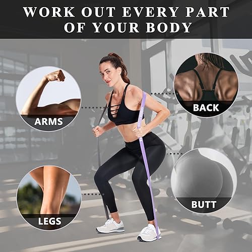 Miniatura 2 de Bandas de resistencia, bandas de entrenamiento para hombres y mujeres, bandas de ejercicio para terapia física, bandas de resistencia de goma,