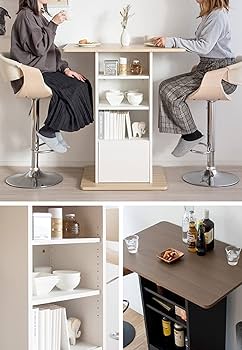 Amazon.co.jp: 宮武製作所 カウンターテーブル キッチン ブラウン