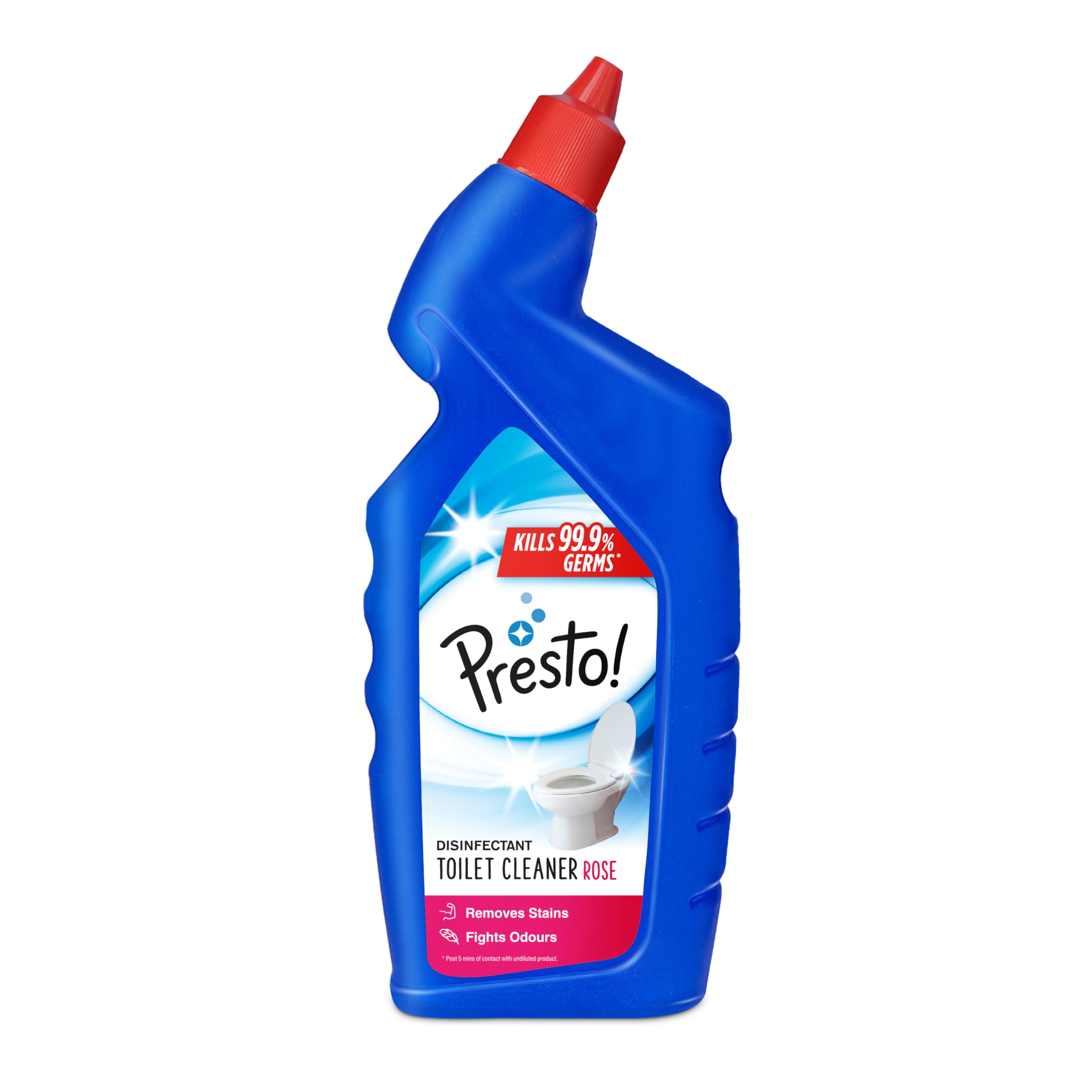 Amazon Brand - Presto! Disinfectant Toilet Cleaner, Rose - 1 L