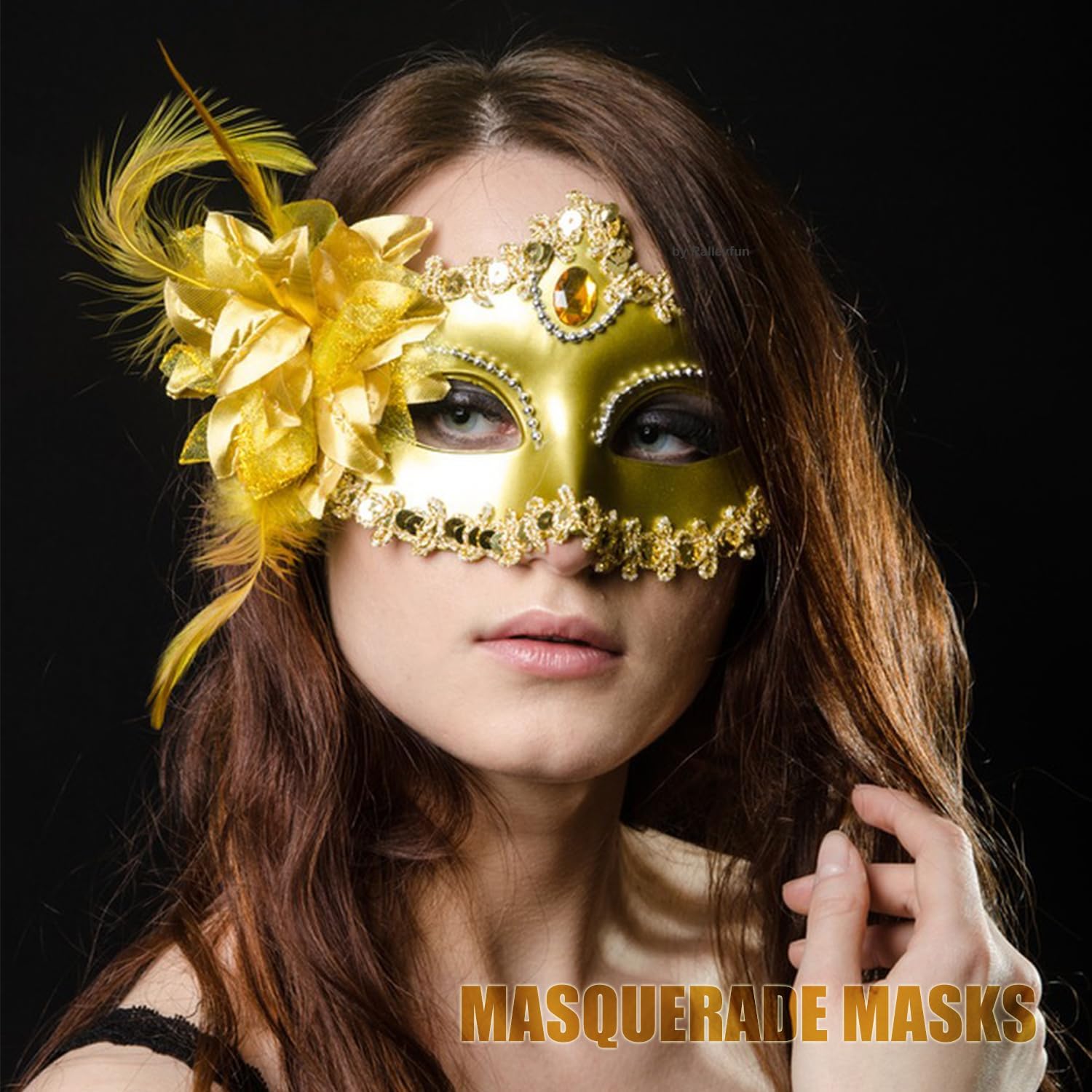 Masquerade Mask for Women Venetian Halloween Carnival Masks for Party Prom Ball - Image 7