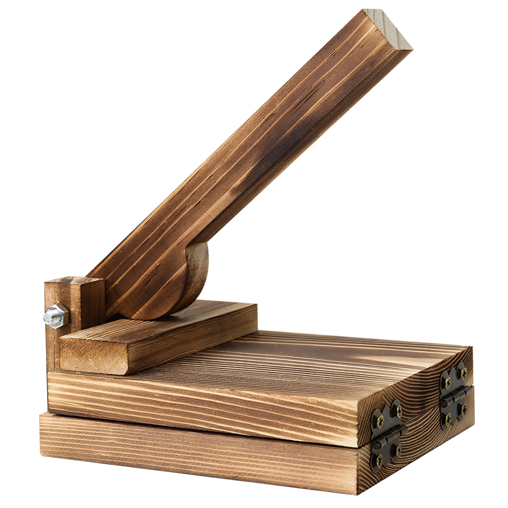 Uanqfegy Wooden Tortilla Press Efficient – Wood Pie Maker Dumpling Wrapper Maker for Pie Ravioli Empanadas, Kitchen Gadget