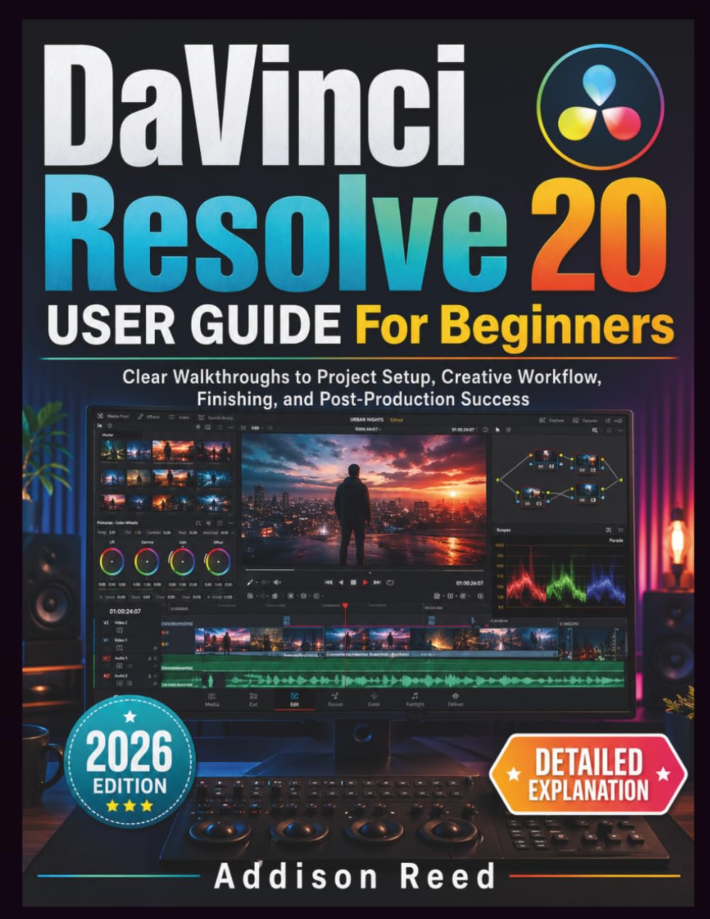 DaVinci Resolve 20 USER GUIDE For Beginners: Clear Walkthroughs to Project Setup, Creative Workflow, Finishing, and Post Production Success