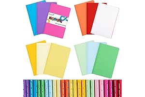 Mini Notebooks for Kids Party Favors: Koogel's 12-Color Assortment of 48-Page Pocket Notepads for Kids