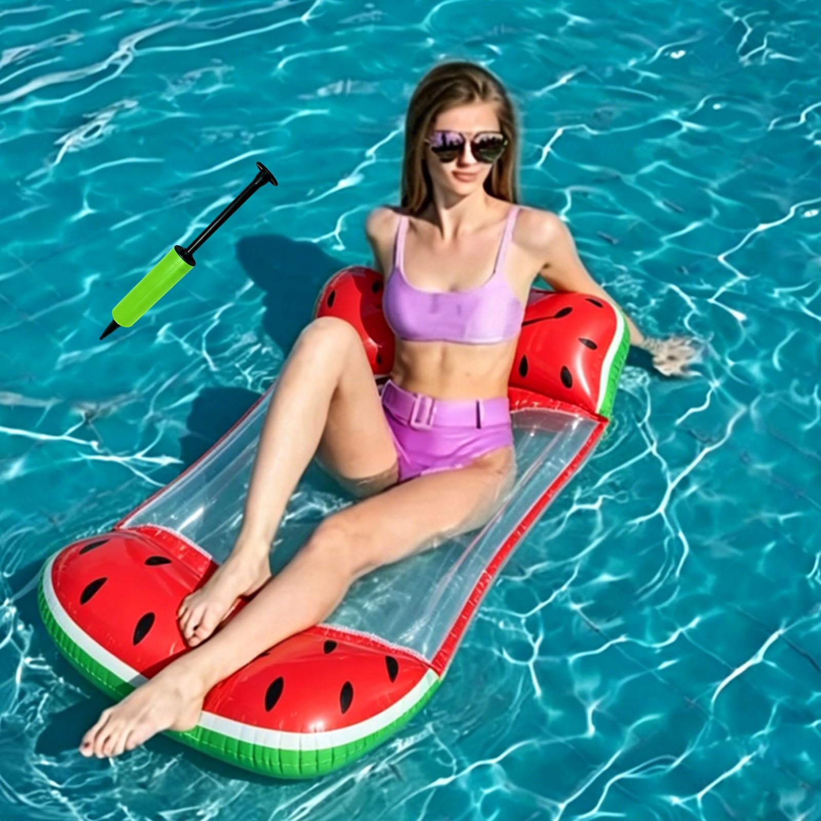 Pool Floats and Pool Inflatables for Adults, Inflatable Pool Toys and Pool Hammock for Relaxing Floating, Swimming Pool Lounger and Water Exercise, 120 x 55 cm