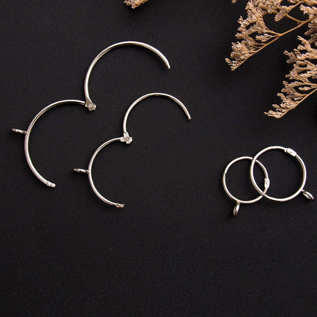 Viodmss 80 Pcs Gold Curtain Rings - 1.5 Inch Openable Metal Rings With Eyelet For Drapery Hooks