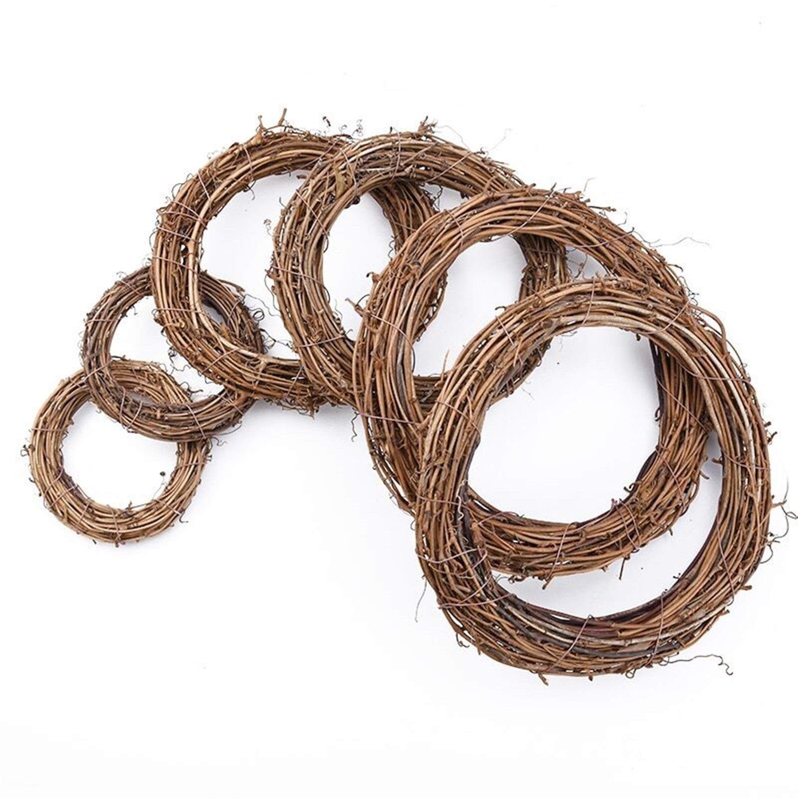 Wieniec bożonarodzeniowy 10 cm/15 cm/20 cm pierścionek rattanowy tanie sztuczne kwiaty girlanda suszony kwiat ramka do dekoracji bożonarodzeniowych w domu DIY wianki kwiatowe, wieniec bożonarodzeniowy