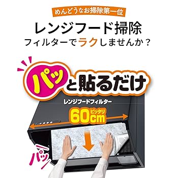 Amazon.co.jp: 東洋アルミ 換気扇 レンジフード フィルター 貼る