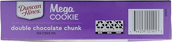Duncan Hines Mega Cookie Double Chocolate Chunk Pan Cookie Mix, 8.4 OZ