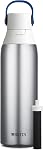 Brita Insulated Stainless Steel Filtering Water Bottle with Straw, BPA-Free Water bottle for Sports, Travel or Hiking, Great for gifting, Easy-carry loop, Leak-proof lid, 26 Oz, Rose
