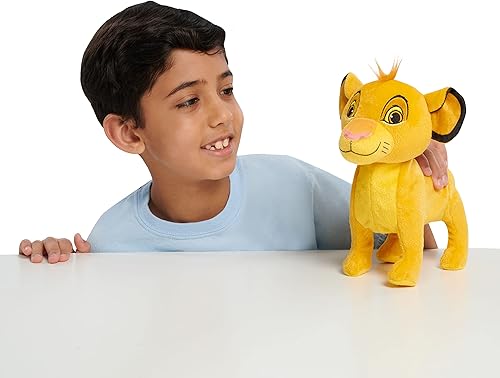 Miniatura 2 de Disney Just Play - Animal de peluche Simba de 9.75 pulgadas que camina, suave y abrazable, juguetes para niños de 2 años en adelante