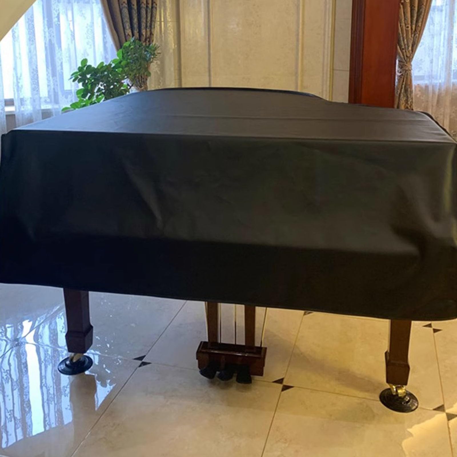 Schutzhülle für Flügel, Premium/staubdicht, für Flügel, weiches Leder, mit Hockerbezug, 160 cm