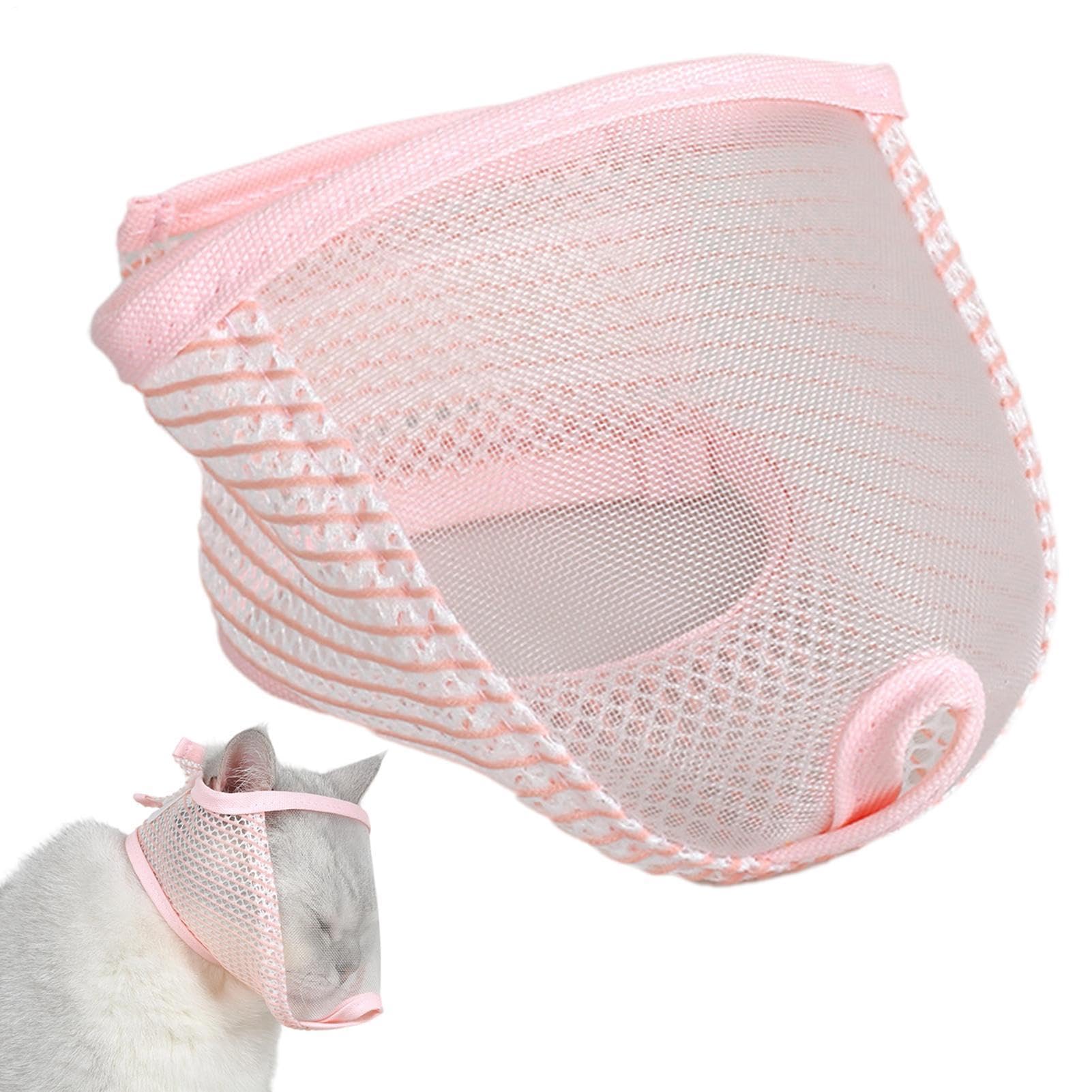 Máscara de aseo para gatos y bozal transpirable de entrenamiento para gatitos de razas grandes