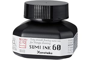 Zig Sumi Ink 60ml, Black: Your Perfect Choice for Artists and Calligraphers