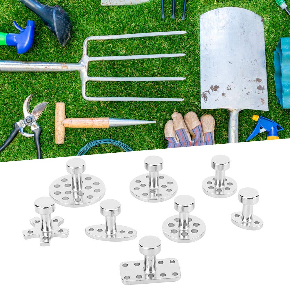 Kits de r¨¦paration sans peinture, 8pcs plaque de m¨¦tal enl¨¨vement de la dent extracteur kit de r¨¦paration outil de jardinage r¨¦paration de jardin