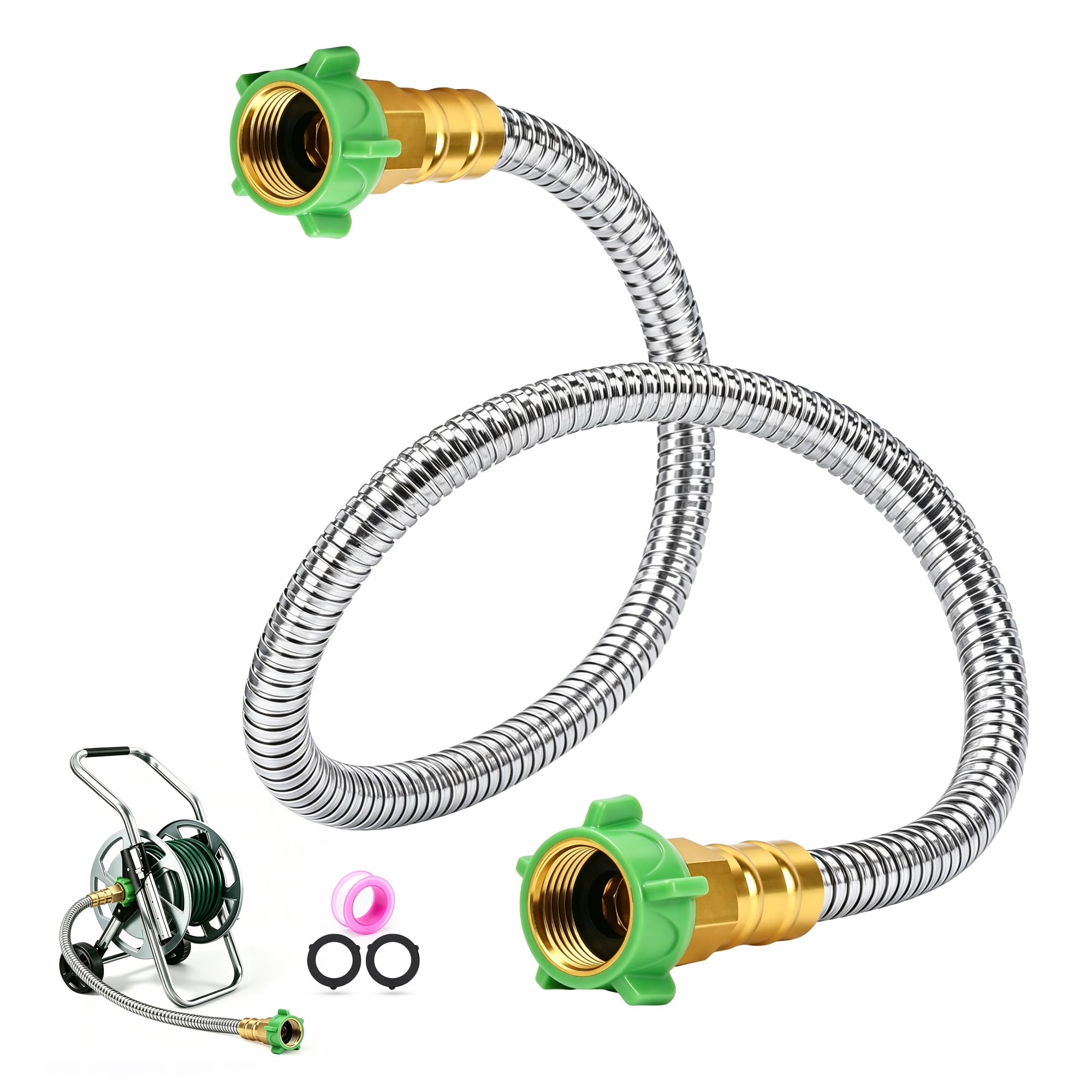 Photo 1 of Kytvl 3FT Stainless Steel Garden Hose