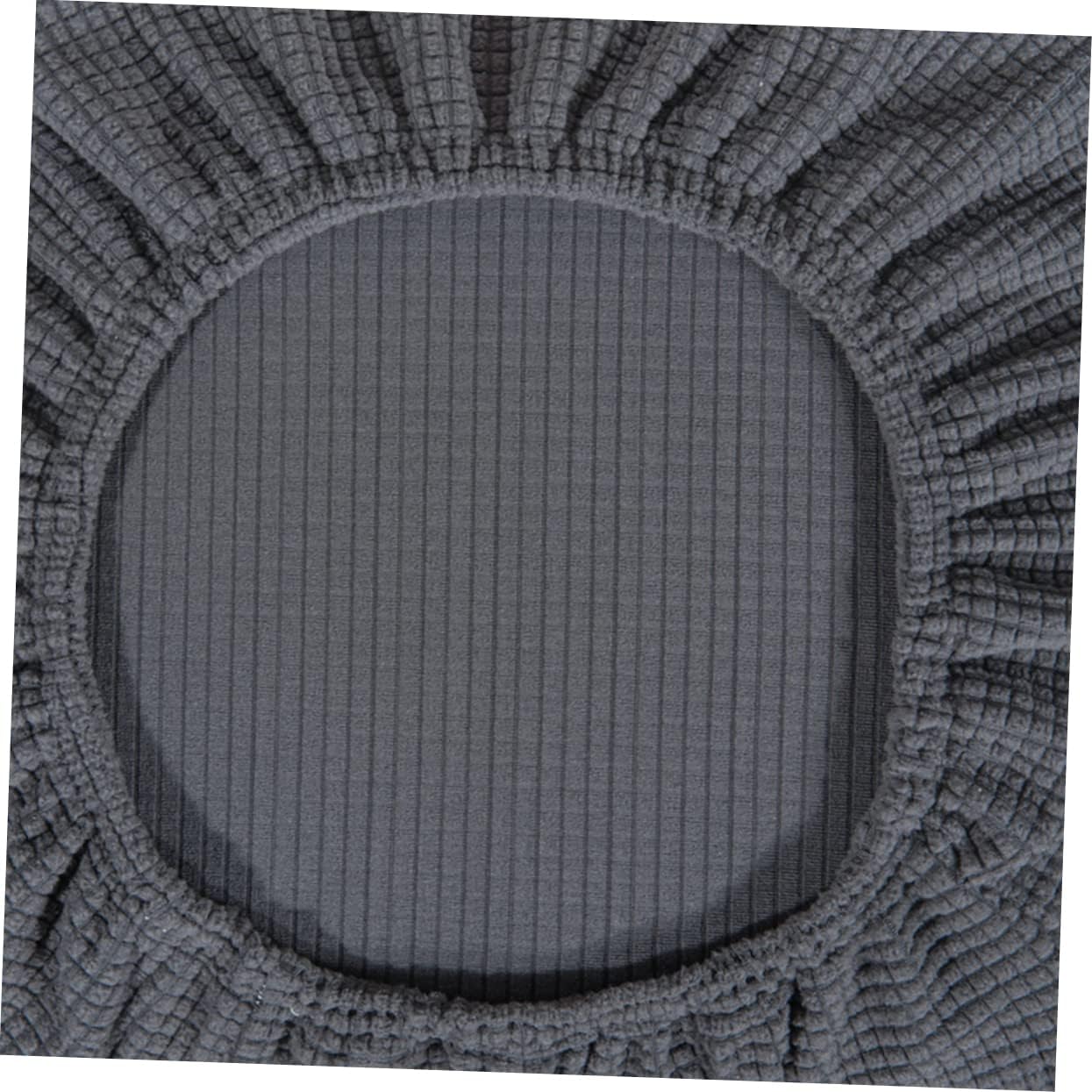 PRETYZOOM 6pcs Dining Chair Slip Covers Elastic Seat Case for Home Office Wedding Banquet Easy Clean Grey