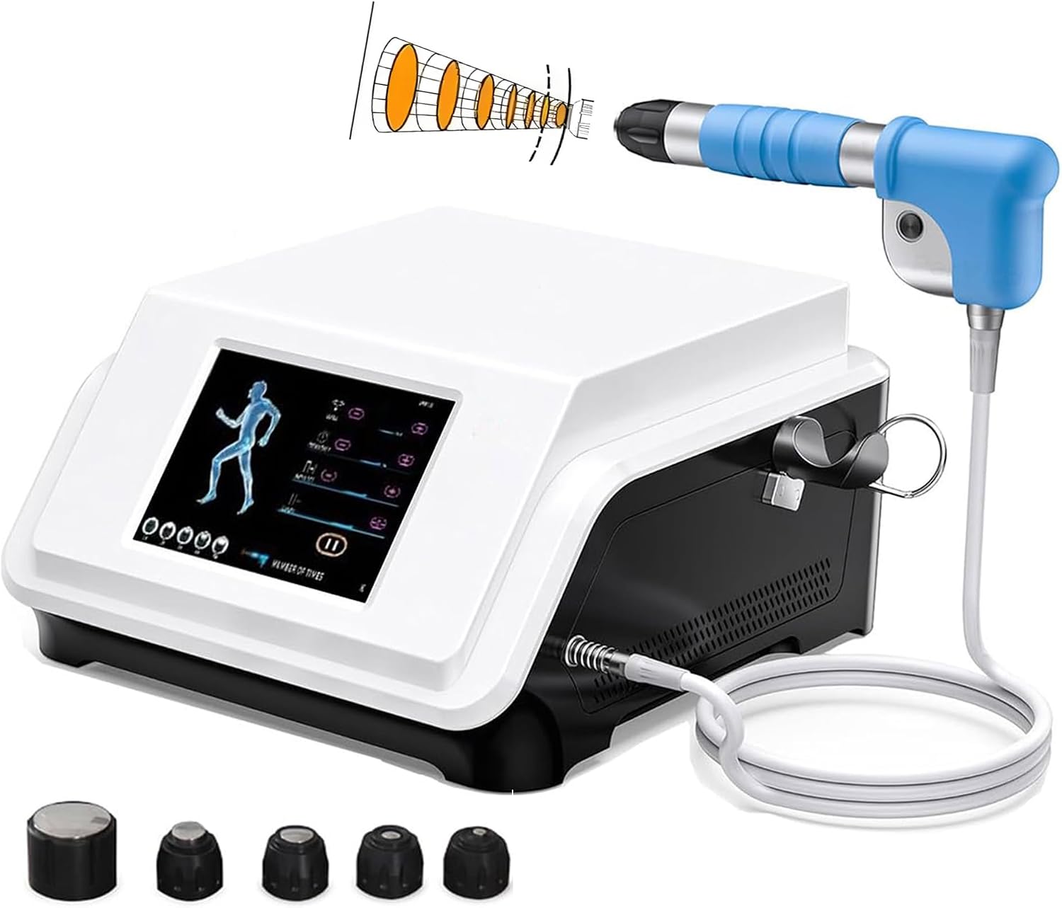 Extracorporeal Shockwave Therapy Machine - Non-Invasive Pain Relief for Musculoskeletal Injuries & Muscle Relaxation