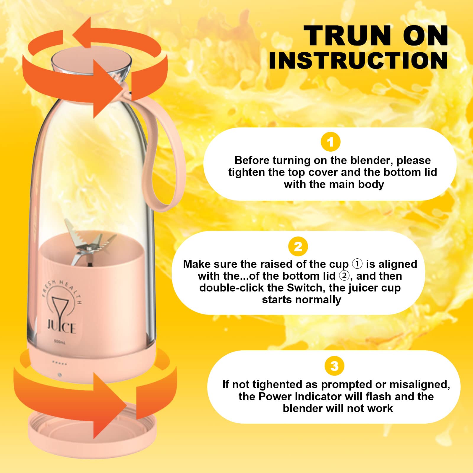 Frullatore Elettrico Girmi FR46 - 500W, 1.5L, 4 Lame Inox, 2 Velocit&agrave; + Pulse, Bianco/rosso, Sicuro