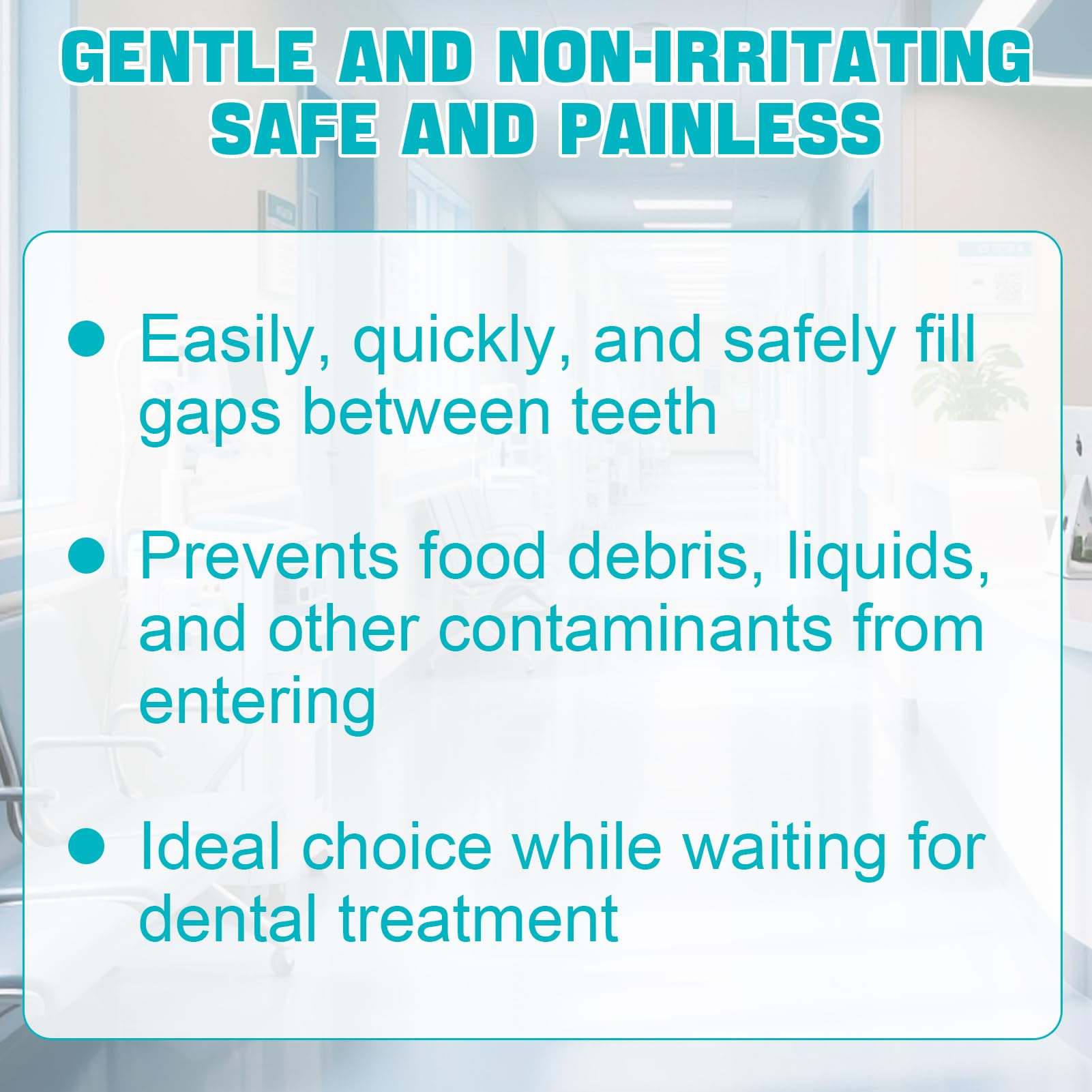 Empaste Dental Profesional, Relleno Dental Temporal, Reparación Dental, 15g