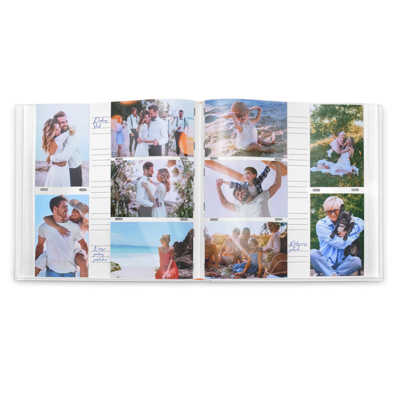 Maverton Album Photo Personnalisable à Pochettes - Cadeau Mariage Unique - Photo Album 33x33x6 cm pour 500 Photos avec Couverture Imprimée - Cadeau Personnalisé Pour Jeunes Mariés - couple mariage