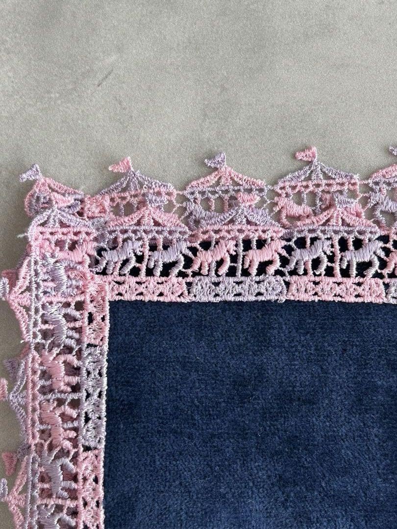 Amazon.co.jp: 近沢レース ハンカチ メリーゴーランド ネイビー