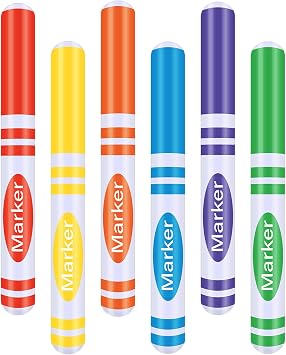 Blueweenly 6 Pcs Back to School Balloons 27 Inflatable Marker Photo Prop