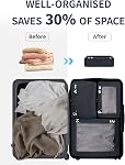 ECOHUB 7 Set Packing Cubes Tear-Resistant Luggage Packing Organizers with Number Icon for Travel Accessories Luggage Suitcase Machine Washable Packing Cubes (Dark blue)