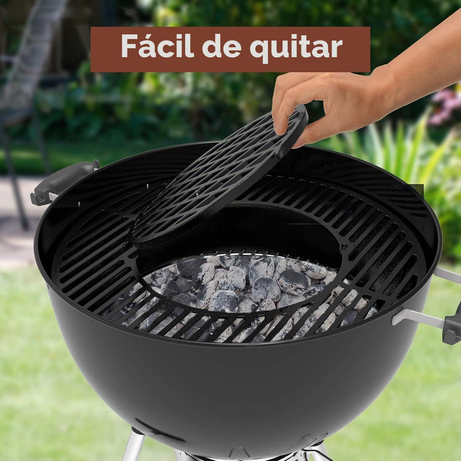 GFTIME BBQ Rejilla Parrilla Piezas de Repuesto Barbacoa Gas Niquelado Asado Accesorios para Weber 8835, se ajustan a las parrillas de carbón Parrilla Barbacoa de 57 cm (8835 parrilla de cocina)