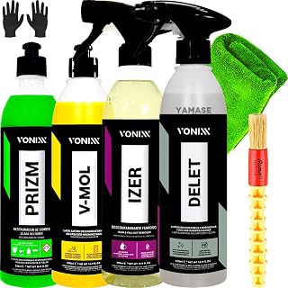 Kit Lavagem Pesada Profissional Para Autos Em Geral Delet Izer Removedor de Ferrugem V-mol Prizm Vonixx