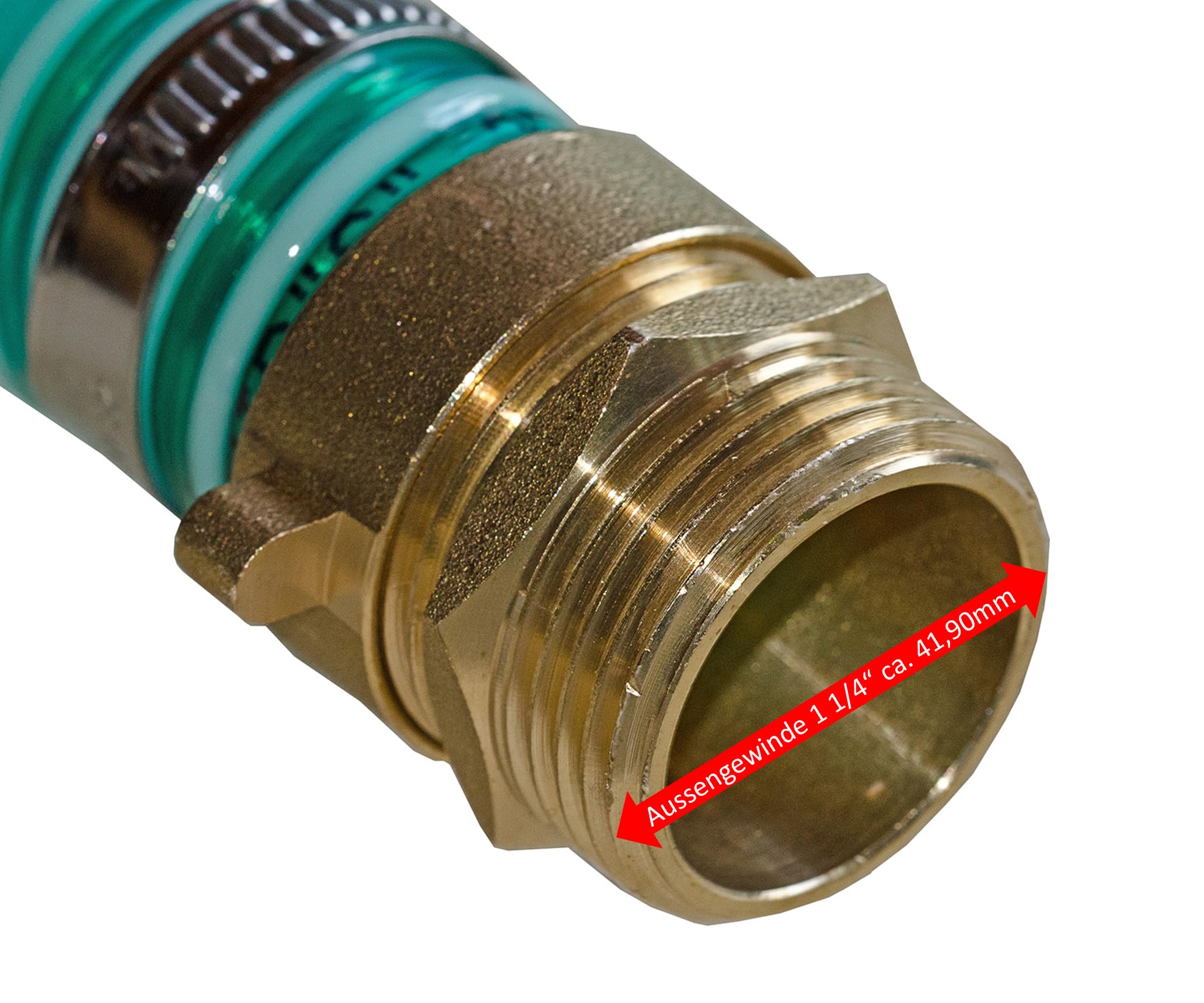 Sauggarnitur 10m lang 1 1/4 Zoll 32mm Saugschlauchgarnitur Saugschlauch Ansauggarnitur