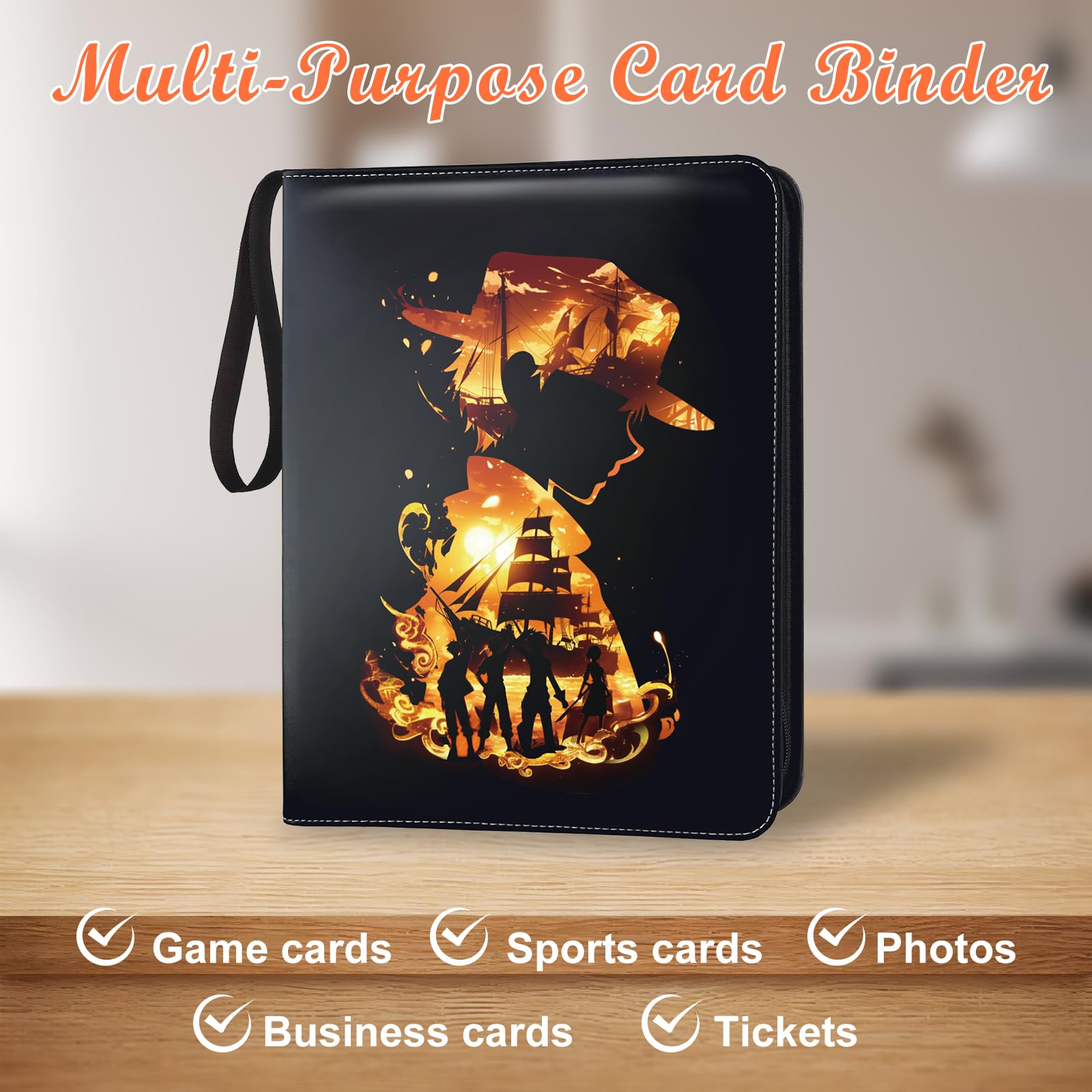 Carpeta de 9 bolsillos para tarjetas de intercambio, 1008 álbumes de colección de tarjetas con 56 fundas extraíbles, portatarjetas de cuero compatibles con tarjetas deportivas TCG MTG
