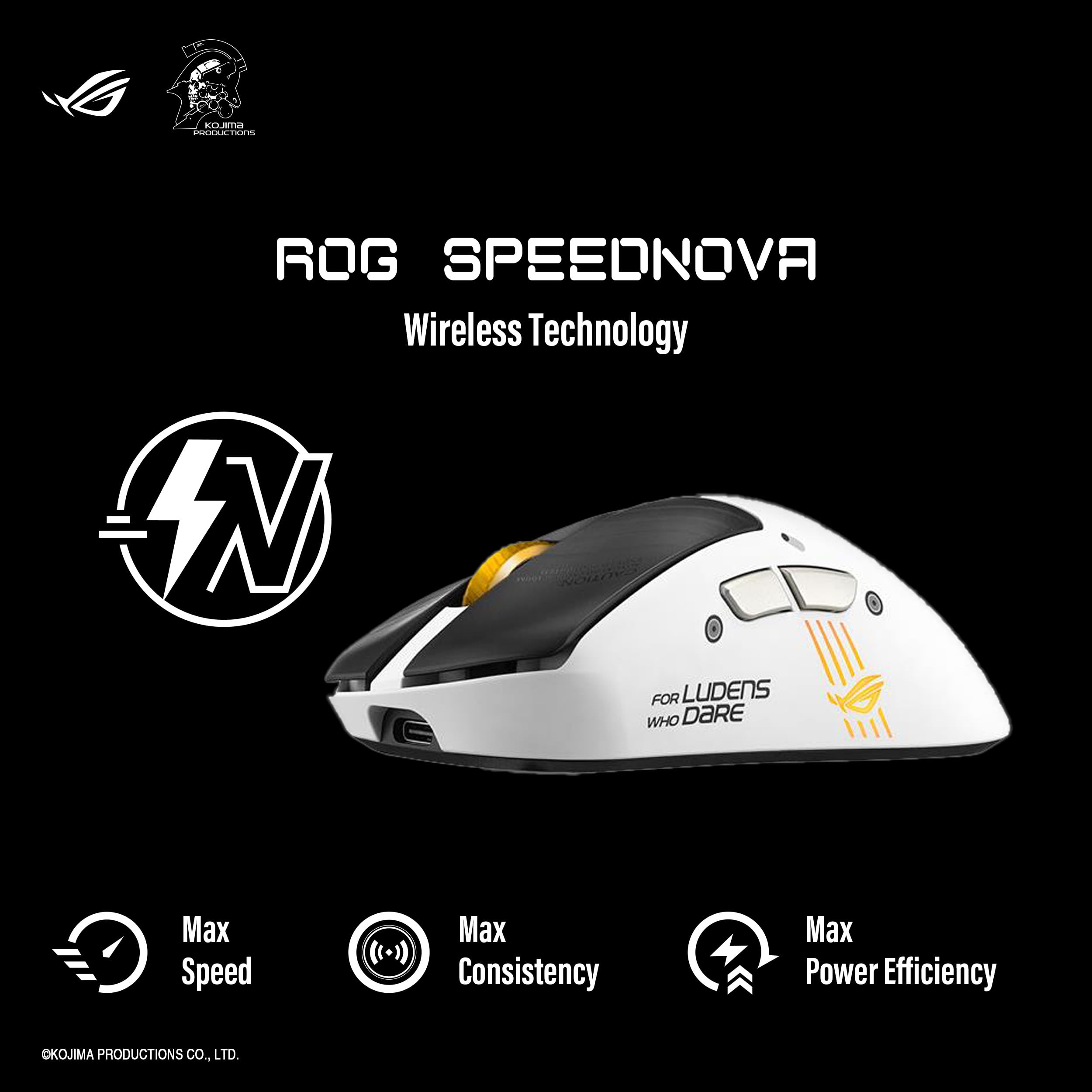 ASUS ROG Keris II Origin-KJP Wireless Gaming-Maus rechts 42.000 DPI 63 g