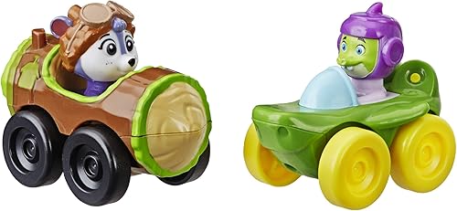 Top Wing Racers Paquete de 2: Shirley Squirrely y Chomps de The Nick Jr. Show, corredores con figuras adjuntas, gran juguete para niños de 3 a 5 años