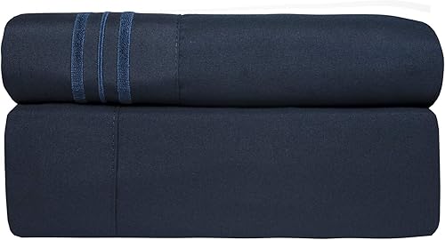 Miniatura 9 de Juego de sábanas de 1800 hilos, sábanas de microfibra cepillada de calidad egipcia, juego de cama de lujo con sábana encimera, sábana bajera, 2