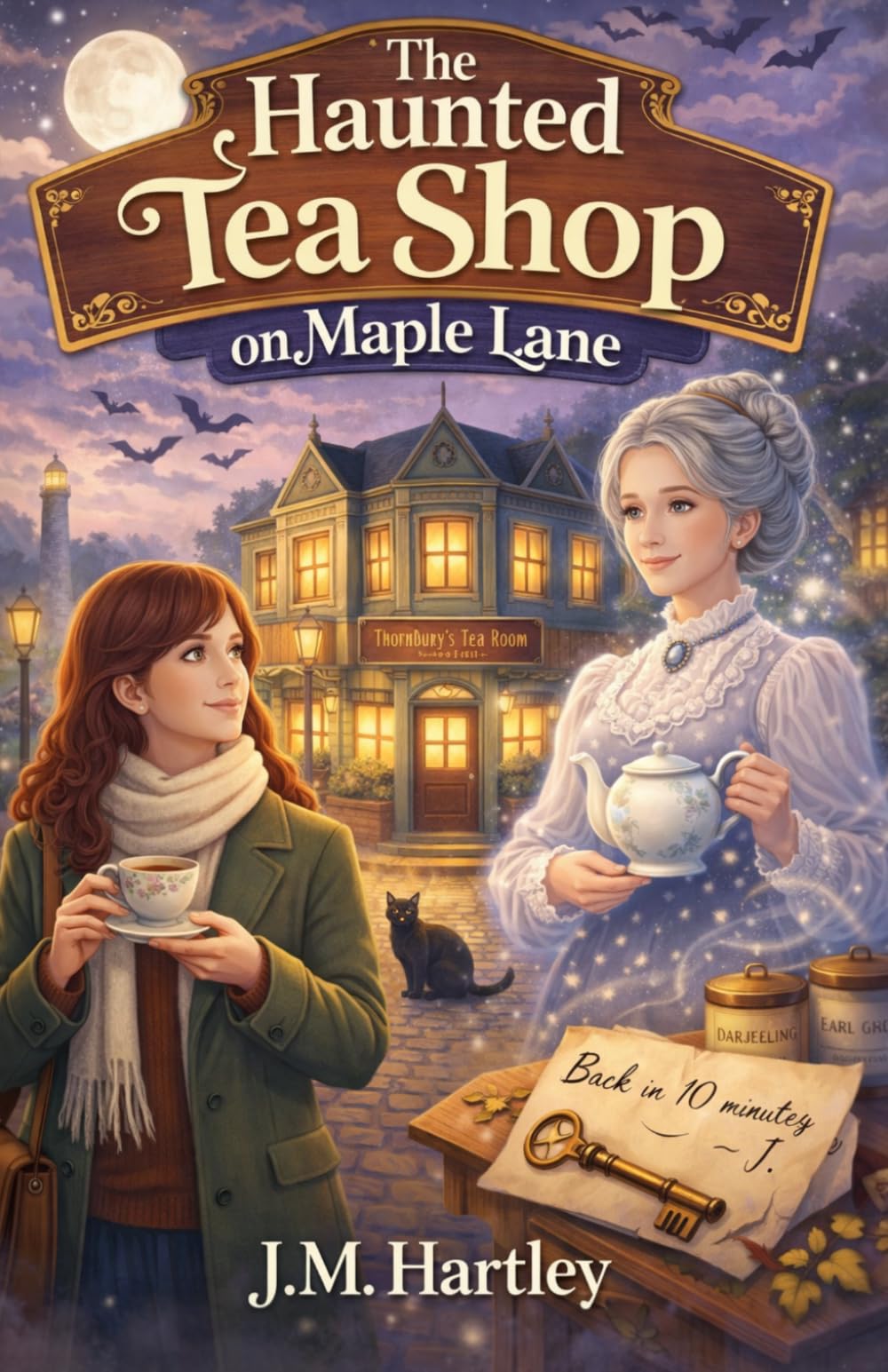 The Haunted Teashop on Maple Lane: A Small Town Cozy Mystery with Ghosts, Romance, Tea, and Second Chances