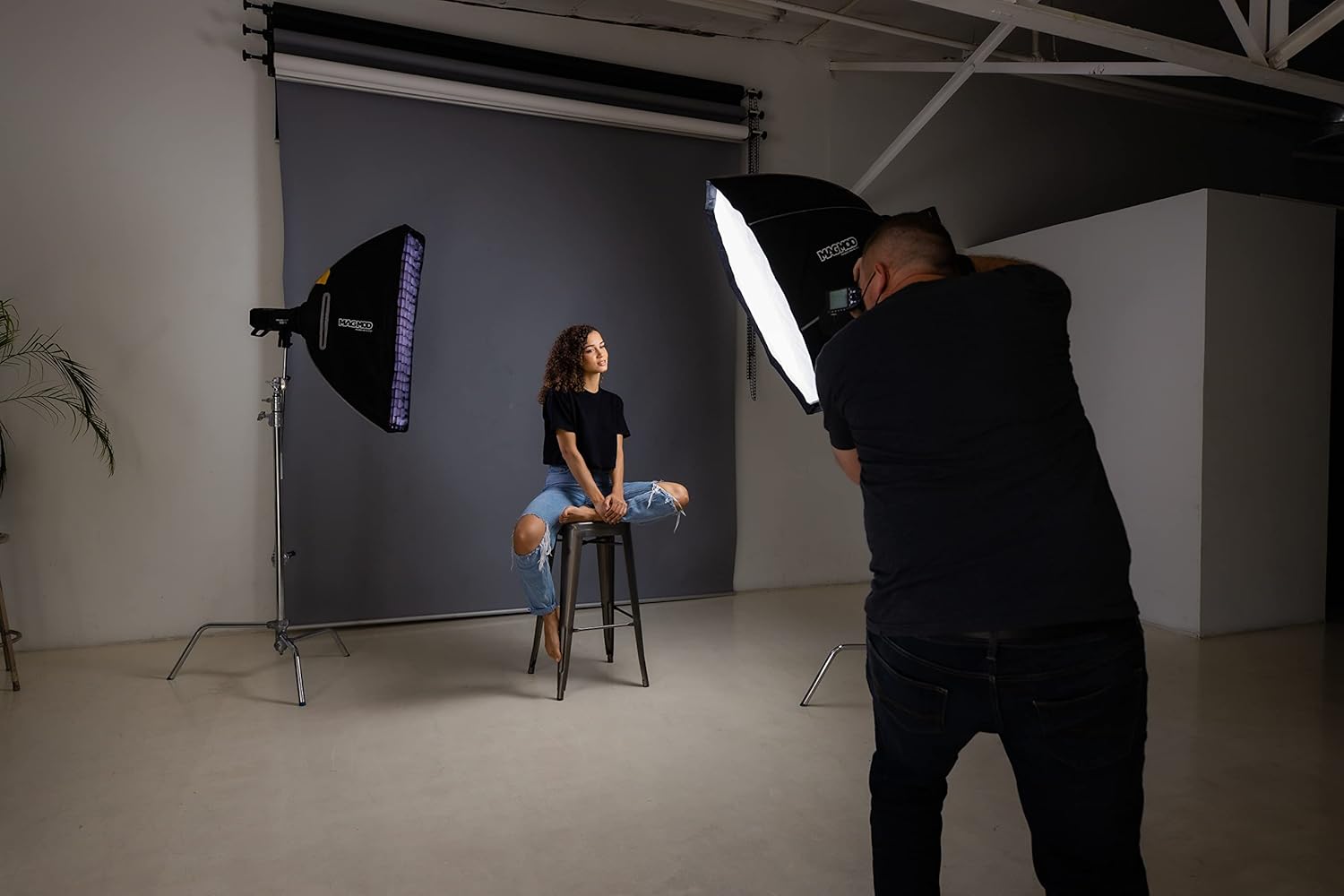 MagMod MagBox Pro 36 Strip Starter Kit Bundle, with MagBox Pro 36 Strip Softbox, MagShoe 2, MagRing2, MagGrip 2, Complete 4 Pc. Softbox Lighting System