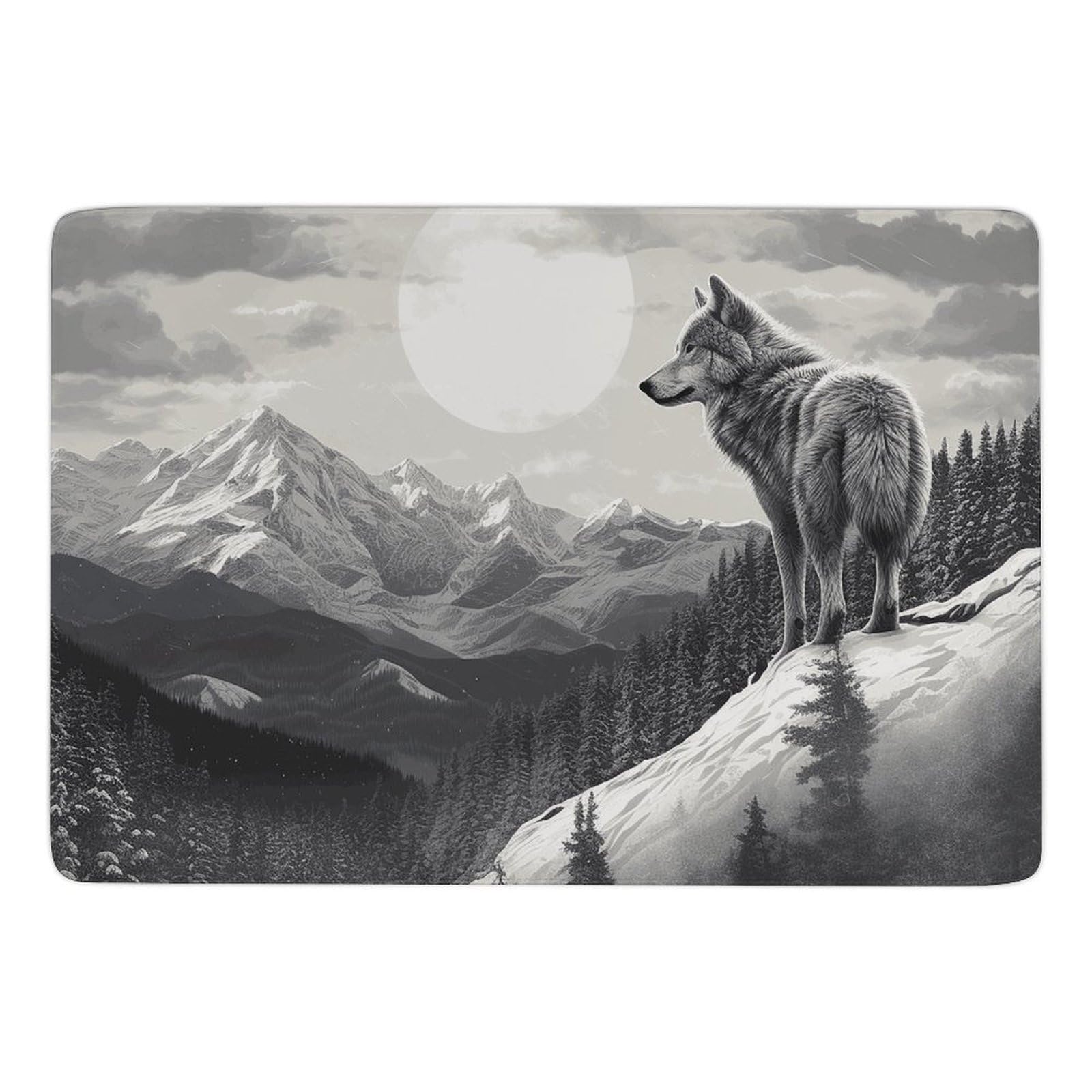 Tapis en peluche Snow Mountain pour créer un coin de jeu cocooning enfant