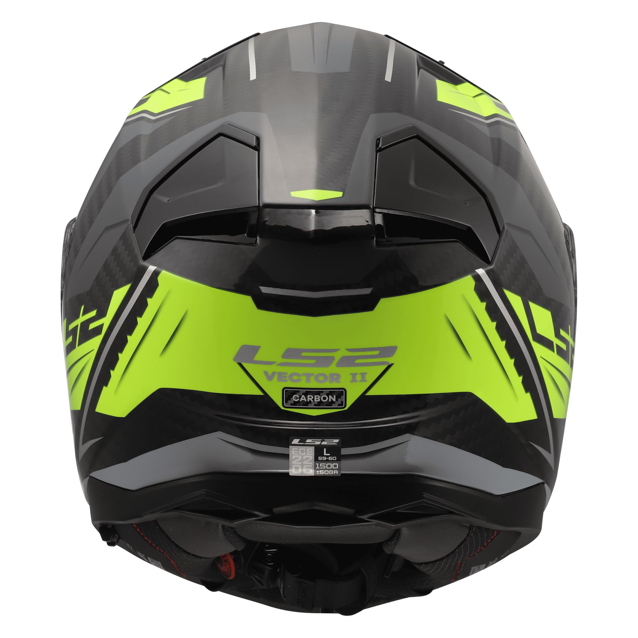 LS2, Casco Moto Integral VECTOR II CARBON SAVAGE H-V Yellow, XL