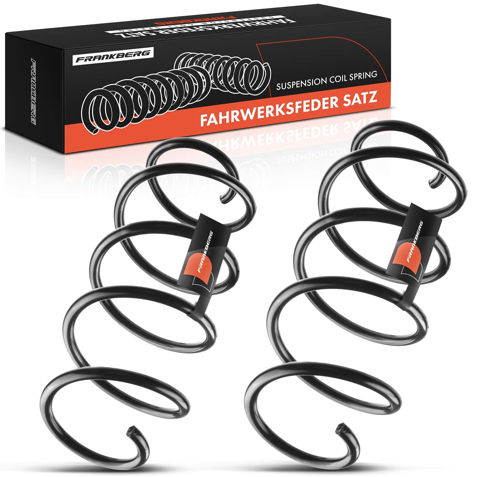 Frankberg 2x Coil Spring Front axle Left Right Compatible with Fiesta V 2004-2008 2 DY 2003-2007 Replace# DD3234011