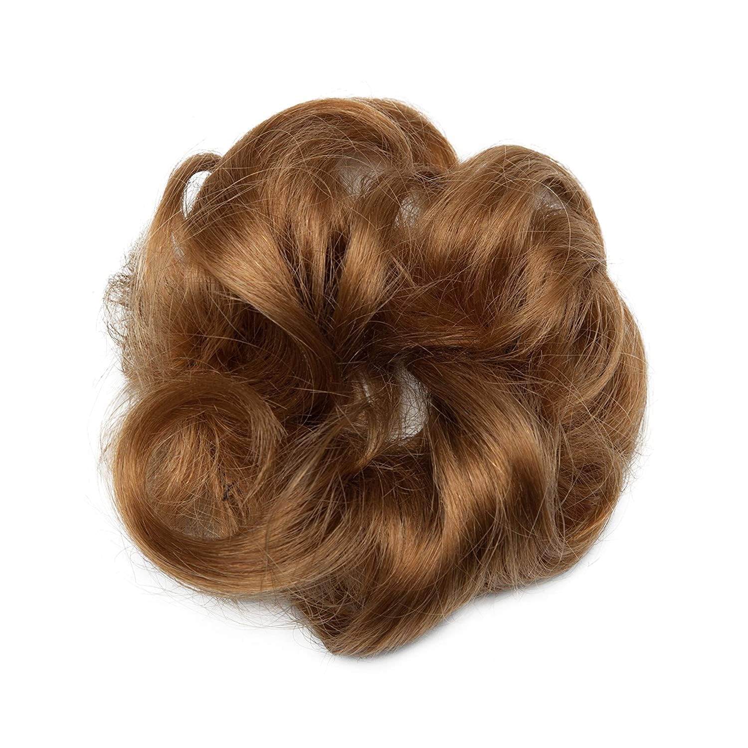 DELUXE HAIR 1 Pcs Messy Hair Bun Hair Extension For Instant Hair Style Color -Light Brown-image-14