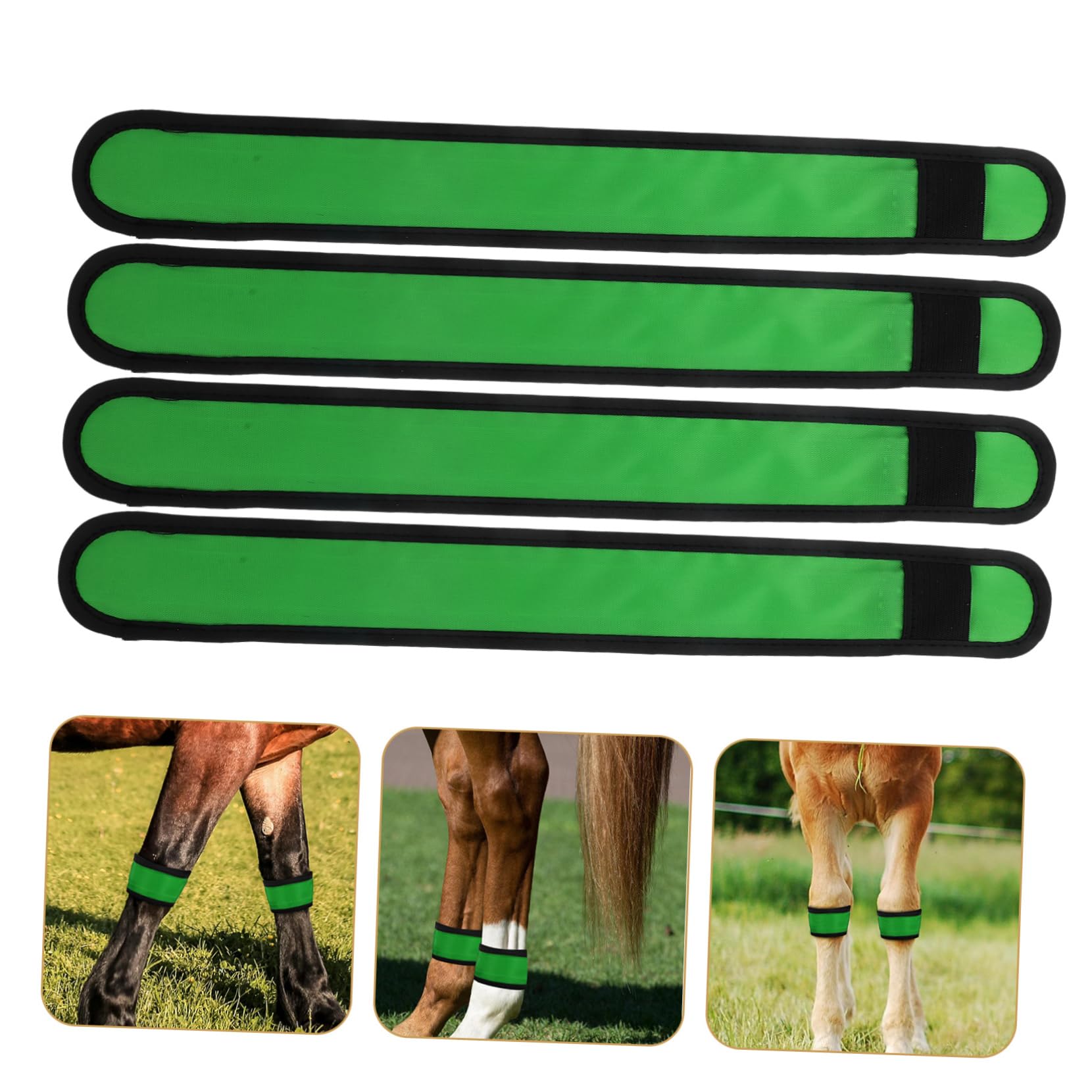 Abaodam 4stücke Leuchtendes Pferdebeinband Mit Led Beleuchtetes Gurtband Für Pferd Hochwertiges Beinband Mit Licht Für Nachtreiten Und Outdoor-aktivitäten