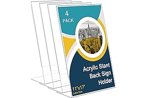 Qilery Plastic Table Top Document Display Stand