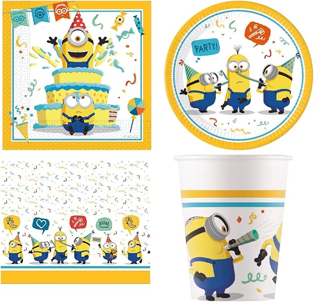 Budget Gifts Minions Rise Of Gru Party Pack For 8 Guests