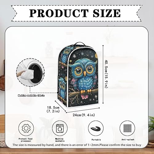 Vista 108 de Cubiertas de licuadora con diseño de poste de girasol, cubierta a prueba de polvo con asa, lavable para cocina, universal, para procesador de Cartel